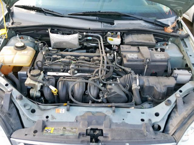 1FAFP34N56W189608 - 2006 FORD FOCUS ZX4 GREEN photo 7