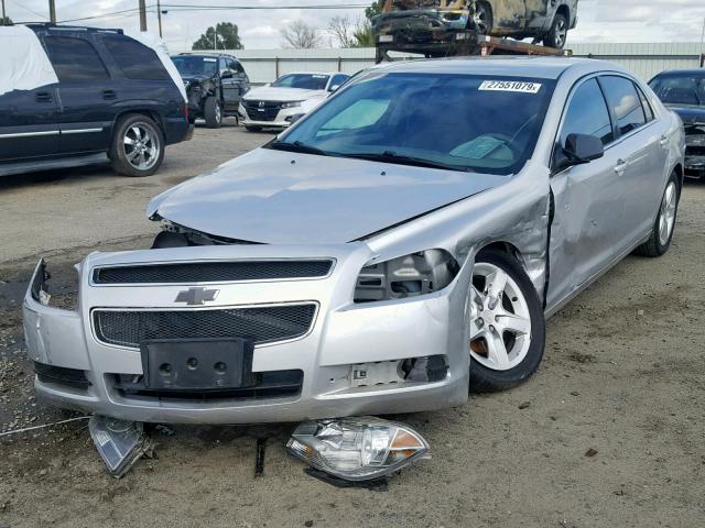 1G1ZA5E02CF216744 - 2012 CHEVROLET MALIBU LS SILVER photo 2