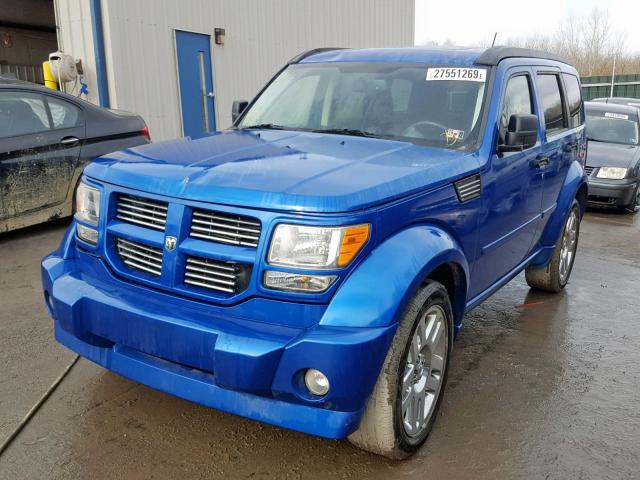 1D8GU58647W714859 - 2007 DODGE NITRO R/T BLUE photo 2