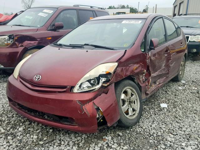 JTDKB20U053111350 - 2005 TOYOTA PRIUS 勃艮第红 照片 2