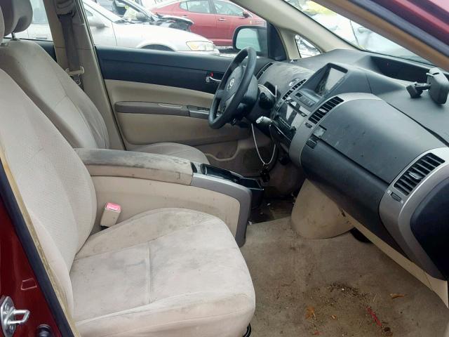 JTDKB20U053111350 - 2005 TOYOTA PRIUS 勃艮第红 照片 5