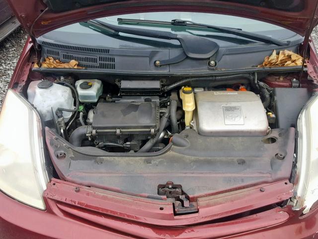 JTDKB20U053111350 - 2005 TOYOTA PRIUS 勃艮第红 照片 7