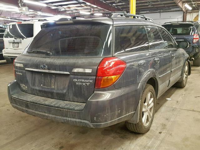 4S4BP63C274317421 - 2007 SUBARU LEGACY OUT BLUE photo 4