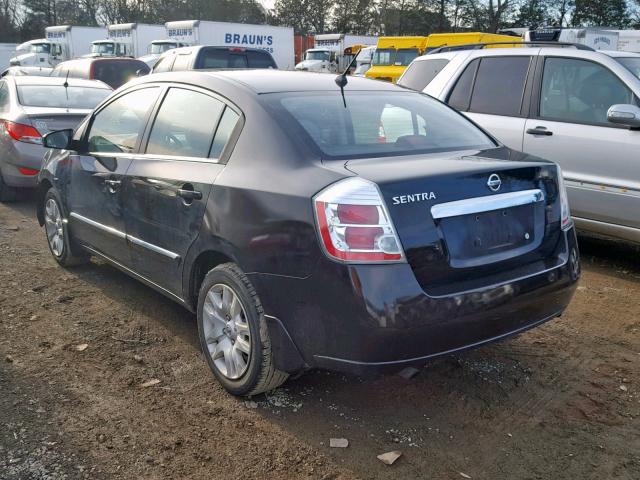 3N1AB6APXAL721088 - 2010 NISSAN SENTRA 2.0 BLACK photo 3