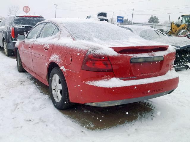2G2WP552581113833 - 2008 PONTIAC GRAND PRIX RED photo 3
