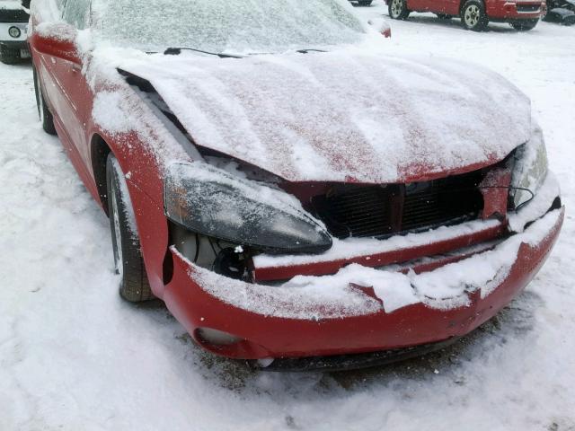 2G2WP552581113833 - 2008 PONTIAC GRAND PRIX RED photo 9