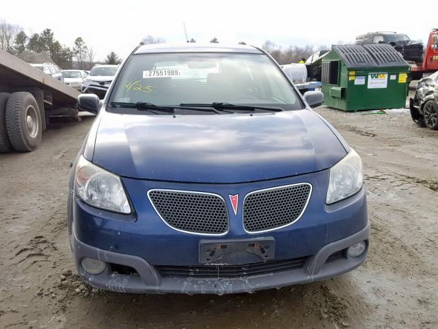 5Y2SL658X6Z464922 - 2006 PONTIAC VIBE BLUE photo 9