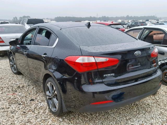 KNAFX4A8XE5231920 - 2014 KIA FORTE EX BLACK photo 3