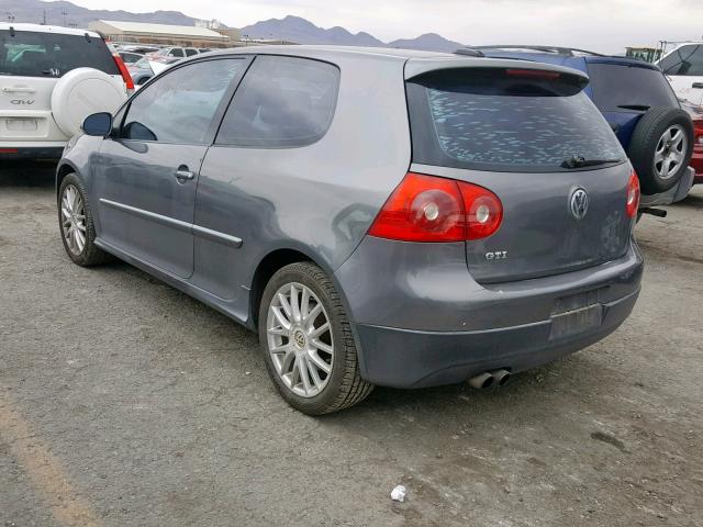 WVWFV71K56W102775 - 2006 VOLKSWAGEN NEW GTI GRAY photo 3