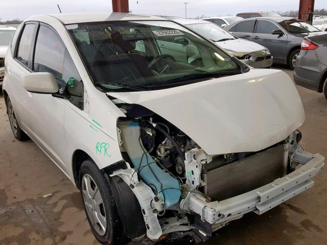 JHMGE8G33DC053468 - 2013 HONDA FIT WHITE photo 1