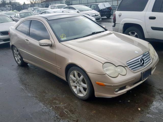 WDBRN40JX3A398842 - 2003 MERCEDES-BENZ C 230K SPO BEIGE photo 1