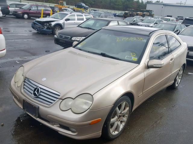 WDBRN40JX3A398842 - 2003 MERCEDES-BENZ C 230K SPO BEIGE photo 2