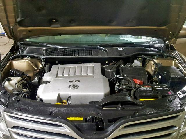 4T3BK3BB2BU048746 - 2011 TOYOTA VENZA BASE TAN photo 7