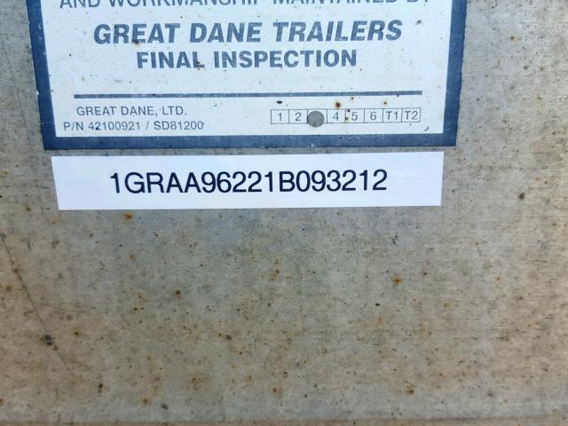 1GRAA96221B093212 - 2001 GREAT DANE TRAILER TRAILER WHITE photo 10