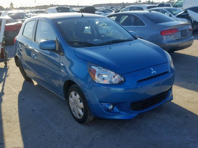 ML32A3HJ5EH008207 - 2014 MITSUBISHI MIRAGE DE BLUE photo 1