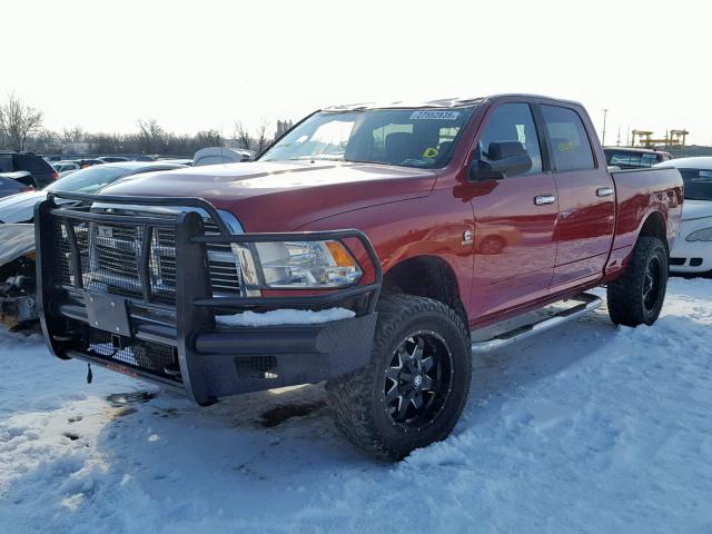 3D7UT2CL3AG150911 - 2010 DODGE RAM 2500 MAROON photo 2