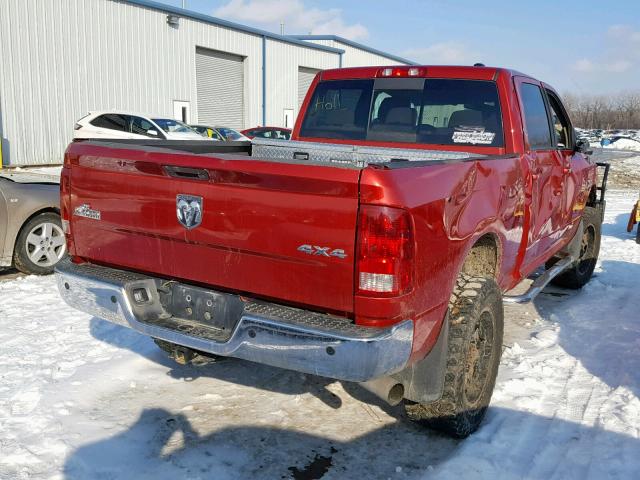 3D7UT2CL3AG150911 - 2010 DODGE RAM 2500 MAROON photo 4