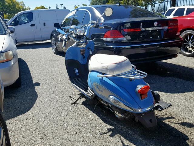 L5YTCKPA0B1126279 - 2011 ZNEN SCOOTER BLUE photo 3