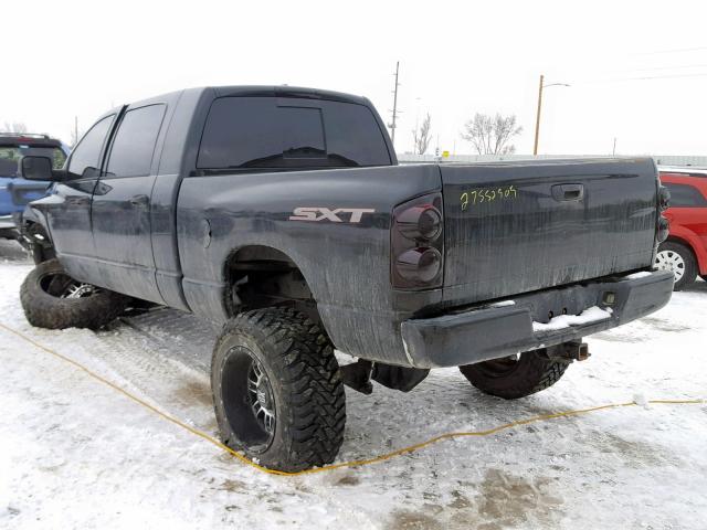 3D7KS29A08G142534 - 2008 DODGE RAM 2500 BLACK photo 3