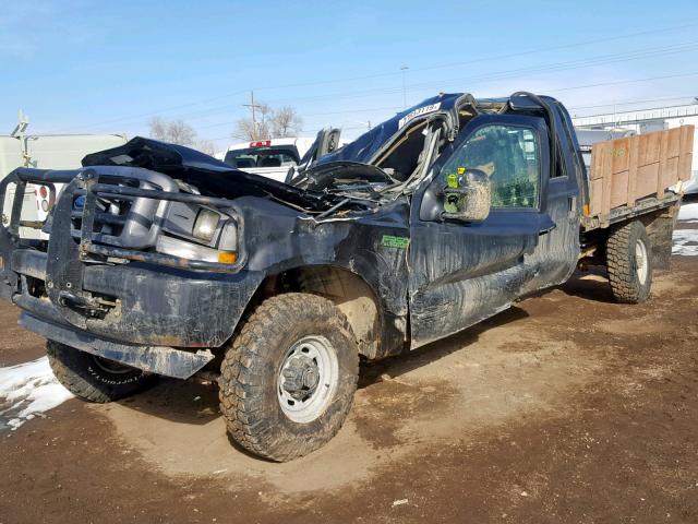 1FTSW31SX3EA30803 - 2003 FORD F350 SRW S BLACK photo 2