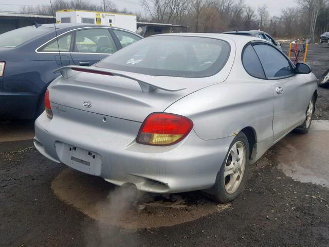 KMHJG25F51U238991 - 2001 HYUNDAI TIBURON SILVER photo 4