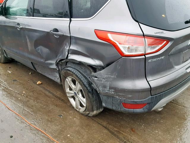 1FMCU0GX6EUE24377 - 2014 FORD ESCAPE SE GRAY photo 9