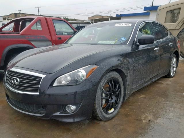 JN1AY1AP3CM530011 - 2012 INFINITI M56 BLACK photo 2