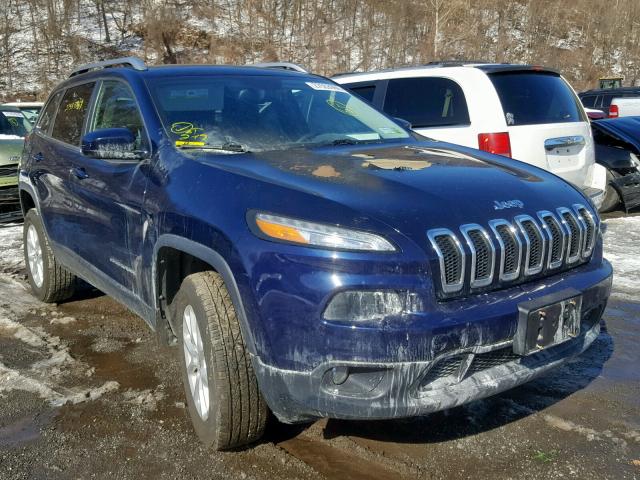 1C4PJMCS4EW265394 - 2014 JEEP CHEROKEE L BLUE photo 1