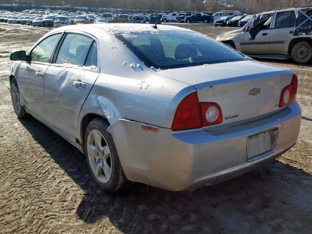 1G1ZG57B494203236 - 2009 CHEVROLET MALIBU LS Gümüş foto 3