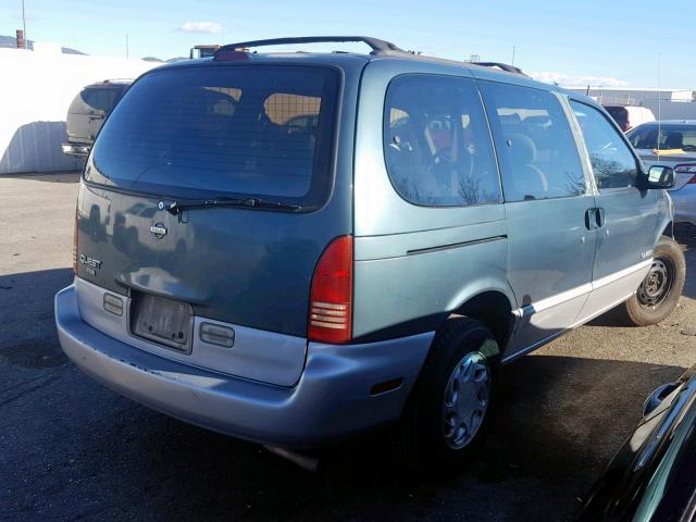 4N2DN1112VD834655 - 1997 NISSAN QUEST XE BLUE photo 4