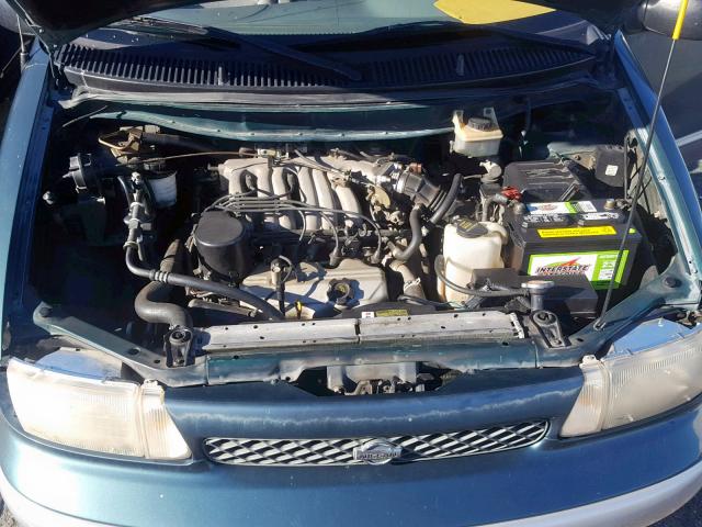 4N2DN1112VD834655 - 1997 NISSAN QUEST XE BLUE photo 7