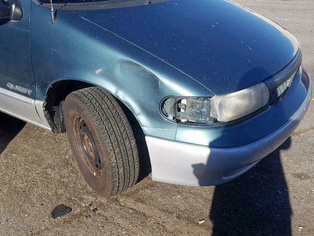 4N2DN1112VD834655 - 1997 NISSAN QUEST XE BLUE photo 9