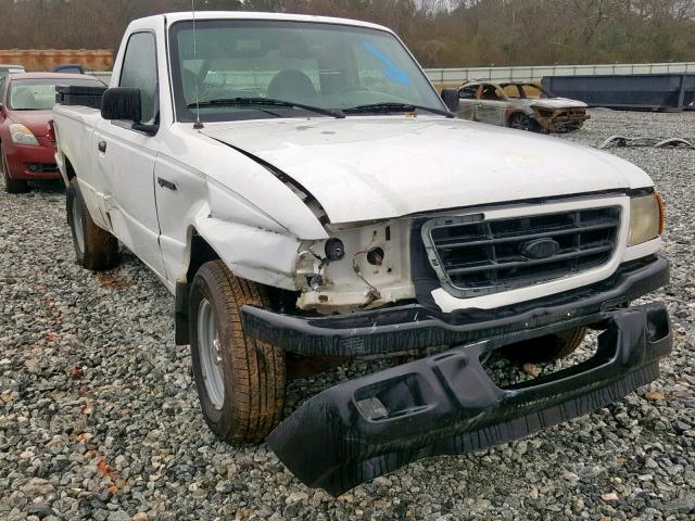 1FTYR10U91PA56206 - 2001 FORD RANGER WHITE photo 1