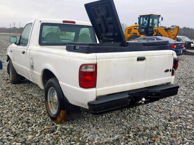 1FTYR10U91PA56206 - 2001 FORD RANGER WHITE photo 3