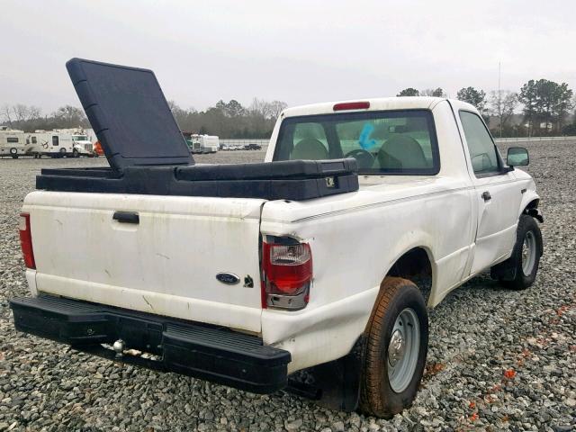 1FTYR10U91PA56206 - 2001 FORD RANGER WHITE photo 4