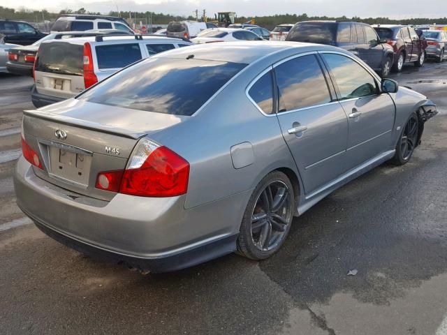 JNKBY01EX7M402105 - 2007 INFINITI M45 BASE GRAY photo 4