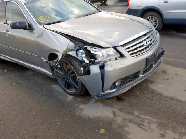 JNKBY01EX7M402105 - 2007 INFINITI M45 BASE GRAY photo 9