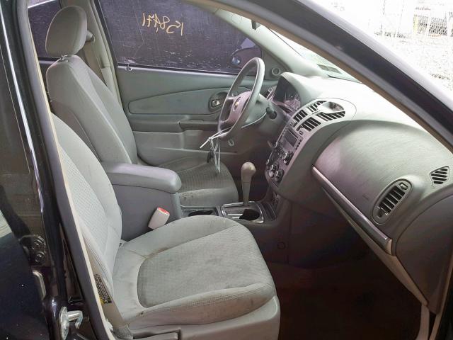 1G1ZT61806F117176 - 2006 CHEVROLET MALIBU MAX შავი ფოტო 5