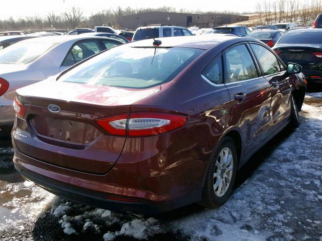 3FA6P0G77FR165910 - 2015 FORD FUSION S ORANGE photo 4