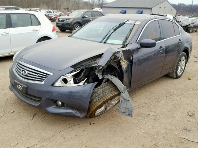 JN1CV6AR1CM976173 - 2012 INFINITI G37 BLUE photo 2