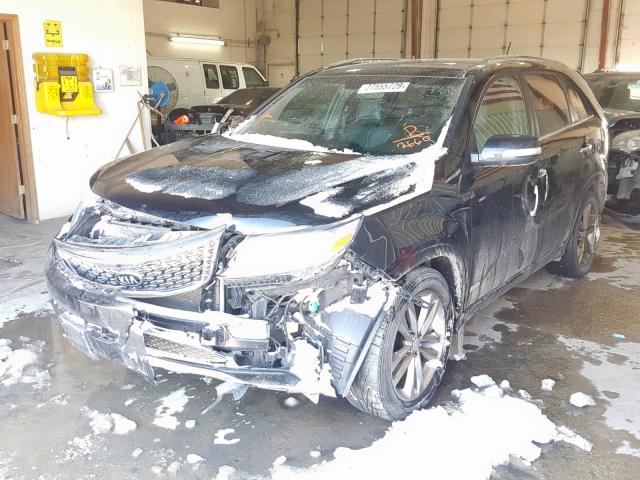 5XYKWDA74EG452660 - 2014 KIA SORENTO SX BLACK photo 2