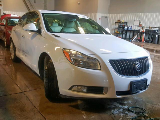 2G4GS5EV6C9211980 - 2012 BUICK REGAL PREM WHITE photo 1