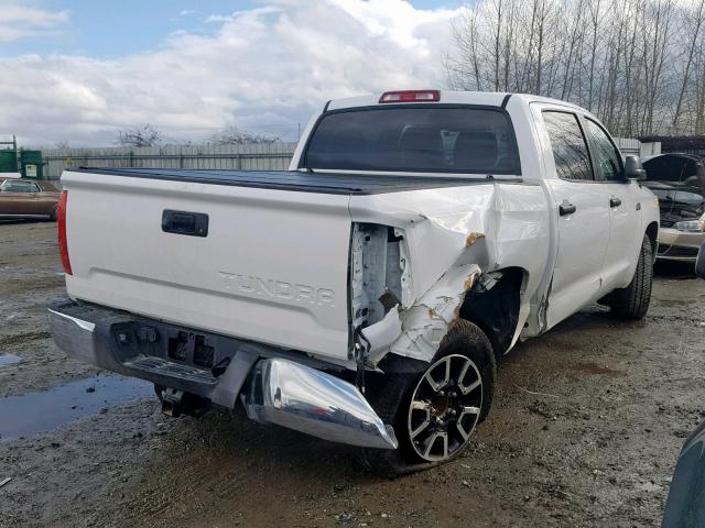 5TFDY5F14HX654753 - 2017 TOYOTA TUNDRA CRE WHITE photo 4