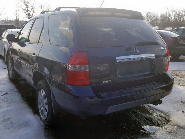 2HNYD186X3H537068 - 2003 ACURA MDX TOURIN BLUE photo 3