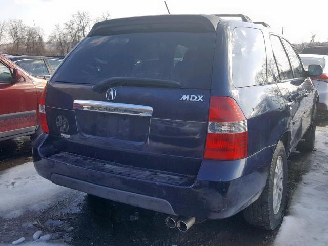 2HNYD186X3H537068 - 2003 ACURA MDX TOURIN BLUE photo 4