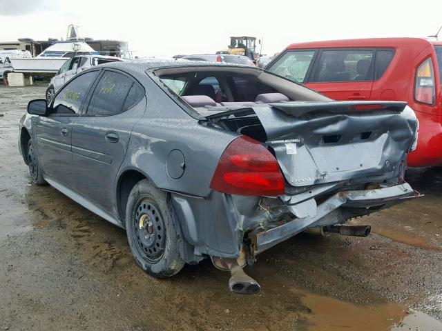 2G2WP522541365743 - 2004 PONTIAC GRAND PRIX GRAY photo 3