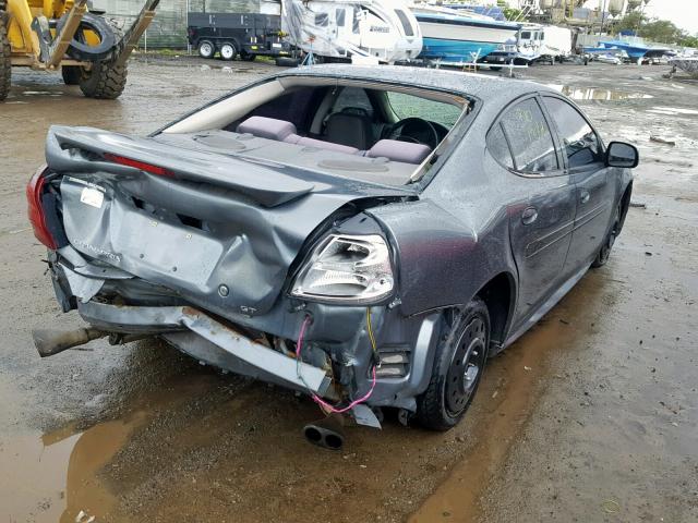 2G2WP522541365743 - 2004 PONTIAC GRAND PRIX GRAY photo 4