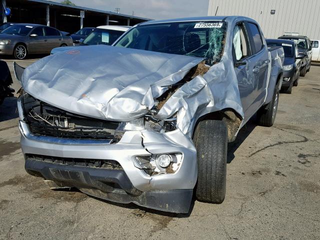 1GCGSCE32G1221486 - 2016 CHEVROLET COLORADO L SILVER photo 2