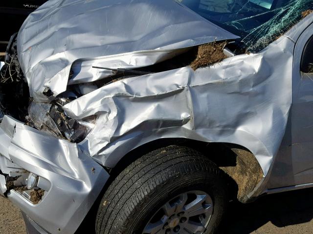 1GCGSCE32G1221486 - 2016 CHEVROLET COLORADO L SILVER photo 9