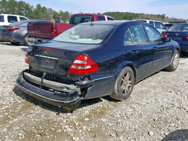 WDBUF56J46A805465 - 2006 MERCEDES-BENZ E 350 BLACK photo 4